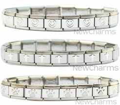 Italian Charm Starter Bracelet with 18 Links - Choose Style / Design / F... - $164.64 MXN