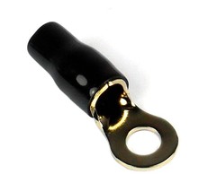 Ring terminal 4ga. 10pcs. gold;black sleeve;xscorpion - $71.58 CAD
