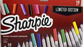Sharpie 18 CT Ultra-Fine Tip Permanent Marker Assorted Colors School Hom... - $27.79