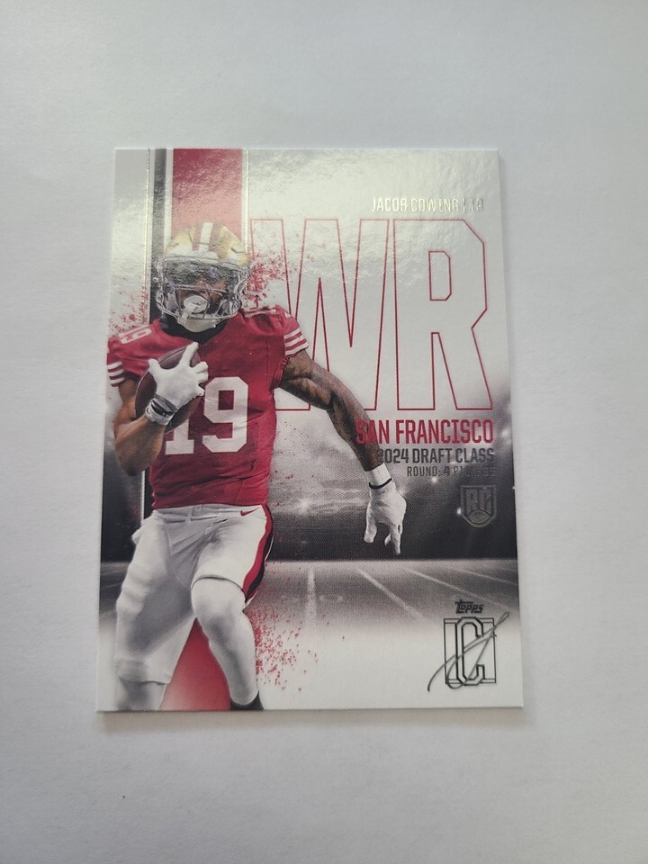 JACOB COWING 2024 Topps Signature Series Football Rookie Card RC #176 49ers - $1.50