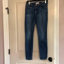  FRAME distressed skinny blue jeans SZ 29 EUC - £46.00 GBP