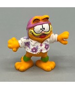 Vintage 1981 Garfield Figure Hawaiian Shirt United Feature Syndicated PVC - $7.91