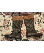 Thrashed Trashed Unbranded Women 7W Western Riding Boots Metal Logo - $184.02 MXN