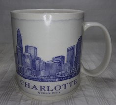 Starbucks Coffee Cup Architecture Series Mug Charlotte NC 2007 Queen Cit... - £15.71 GBP
