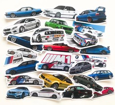 BMW M power E30,36,46 M3 M2 M1 M5laminated photo quality cell phone laptop decal - $9.50