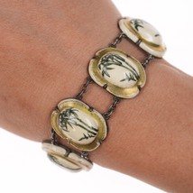 6.5&quot; c1900 Meiji Japanese Satsuma bracelet 17mm - $391.05