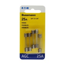 Bussmann BP/AGC-25 25 Amp Fast Acting Glass Tube Fuse - £7.15 GBP