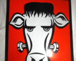Avery Fasign Peel and Stick Decals FRANKENCOW Monster Red Silver-White 4x3 - $3.95