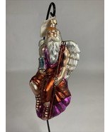 Christopher Radko Father Time Angel Glass Christmas Ornament - Damaged - $62.56 CAD