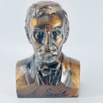 Abe Abraham Lincoln Banthrico Ottawa Kansas KS Savings Loan VTG Piggy Bank Bust - £35.50 GBP