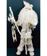 White Dotted Glitter Santa Claus 18&quot; x 9&quot; x 5&quot; Christmas Santa - $289.97 MXN