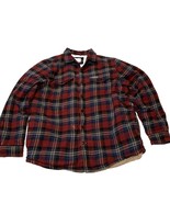 Field &amp; Stream Sherpa Lined Flannel Shirt Jacket Plaid Long Sleeve Mens ... - $23.36