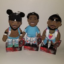 NEW 3 WWE 10" Plush Lot Kofi Kingston Xavier Woods Big E Bleacher Creatures Toy - $98.95