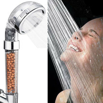 High Turbo Pressure Shower Head Filtered Ionic Stone Water Saving Bath - £15.71 GBP