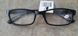Plastic Framed Reading Eye Glasses ~ Black Frame ~ +2.50 Strength ~ K80 - £11.78 GBP