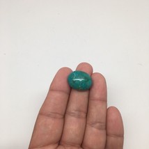 17 cts Natural Oval Shape Flat Bottom Chrysocolla Cabochon From Mexico, CC52 - £6.30 GBP