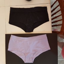 Fruit of the Loom Black Boy Shorts Panty size 6 Stretch Cotton Underwear... - $9.82