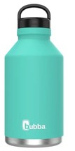 Bubba Growler Wide Mouth Stainless Steel Water Bottle, Teal Green, 64 Fl. Oz. - £23.88 GBP