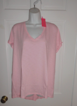 NWT LILLY PULITZER CALLA LILLY PINK V-NECK ETTA TOP XXL - $904.04 MXN