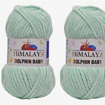 Chenille Delight: Dolphin Baby Yarn - Luxurious 100% MicroPolyester | 2x100g Sup - $73.21