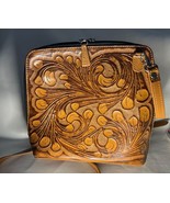 ORIGENES David Luna Hand-tooled Leather Crossbody Bag - $946.54 MXN