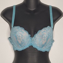 Le Mystere Womens Size 36C Sophia Lined Cups Sexy Lace Overlay Full Coverage Bra - £23.59 GBP