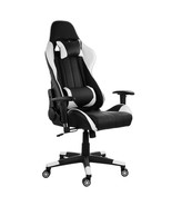 GameFitz Gaming Chair in Black and White Trim - $333.70 CAD