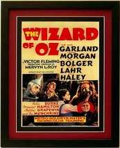 Classic Wizard of Oz Movie Ad Poster Framed 15x12 - £46.31 GBP