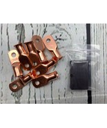 ?AWG Seamless Copper Ring Terminal 1/4 Inch Bolt Hole - £14.93 GBP