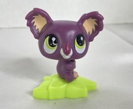 Littlest Pet Shop LPS 02 Koala Purple with Green Base Figure McDonalds H... - £5.84 GBP