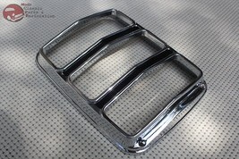 64-66 Ford Mustang Taillamp Tail Light Lens Bezel Rim Trim Chrome Black Paint 2 - £52.50 GBP