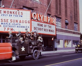 DETROIT OLYMPIA STADIUM 8X10 PHOTO ORIGINAL 6 NHL HOCKEY RED WINGS 1967 ... - $4.94