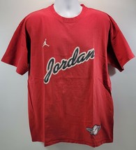 Vintage Men&#39;s Air Jordan 23 Red Cotton T-Shirt XL - £15.29 GBP