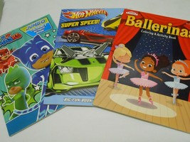 New Lot Kids Easter Basket Color Activity Books PJ Masks Hot Wheels Ballerinas - £6.16 GBP
