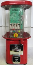 Football Skill / Round Gumball Dispenser circa 1950&#39;s ( 100% Original ) - $795.00
