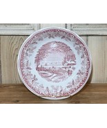 Spode Ascot Coupe Cereal Bowl Winter&#39;s Eve Red 8 1/8” - £13.28 GBP