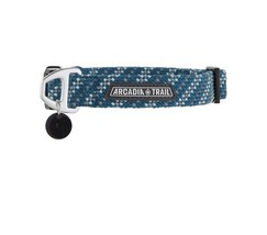 Arcadia Trail Dog Collar Blue Reflective Rope Low Light Visibility (S) 10-14” - £10.31 GBP