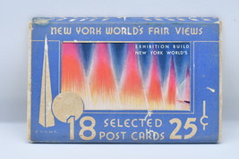 Vintage New York World&#39;s Fair Views In Color 16 Postcard Set 1939-1940 - $49.00