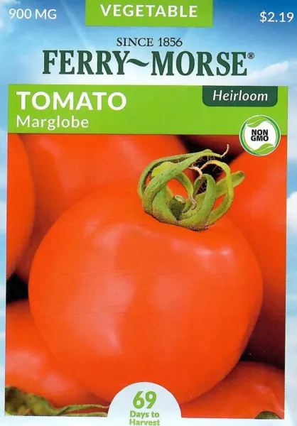 Tomato Marglobe Heirloom Vegetable Seeds Non-Gmo - Ferry Morse 12/24 Fresh Garde - $7.90