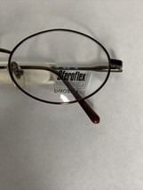 VTG New Luxottica Sferoflex 2072 Brown Metallic Eyeglass Flex Frame 48-2... - £27.54 GBP