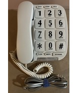 Blue Donuts Big Button Corded Phone BD-014WHT W/ Speakerphone - White - $327.46 MXN