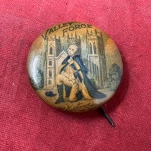 VTG George Washington Valley Forge Kell &amp; Styer Novelty Advertising 1&quot; Button - $6.88