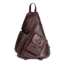 Genuine Leather Backpack Rucksack for Men School Book Bag Camputer Travel Fashio - £141.15 GBP
