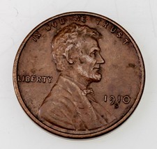 1910-S 1C Lincoln Cent in XF+ Extra Fine+ Condition, All Brown Color - £43.41 GBP