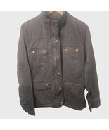 J. Crew Women&#39;s Relaxed Boyfriend Field Jacket Open Collar Utility M - $17.99