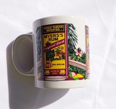 MYERS&#39;S RUM Original Dark JAMAICAN RUM Coffee Mug World Famous Import Cu... - $24.95