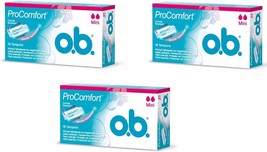 O.b. Pro Comfort Tampon Mini 16 Pieces X 3 Boxs - £27.96 GBP