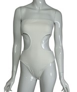 Superdown Bodysuit Darcey Cut Out White Size Small - £22.31 GBP