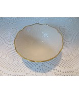 LENOX CHINA SYLVAN LEAF BOWL 4.5&quot; ACROSS IVORY WITH GOLD ACCENT MADE IN USA - £5.13 GBP