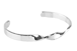 Paparazzi Traditional Twist Silver Bracelet - New - $4.50